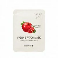 Маски Маска для зоны подбородка укрепляющая SkinFood Pomegranate Collagen V-Zone Patch Mask 15g 10505