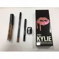 Подарочные наборы косметики Набор Kylie 4in1 Matte Liquid Lipstick / Lip Liner / Eye Liner Dolce K 01 3001
